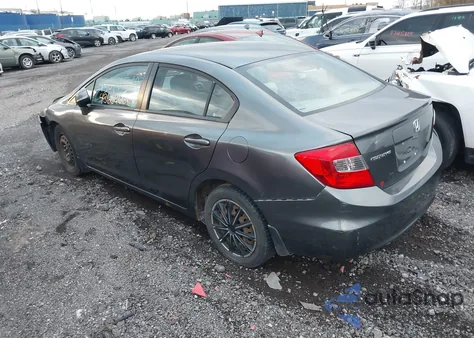 2012 Honda Civic Lx z USA, uszkodzony, nr VIN 2HGFB2F54CH027142